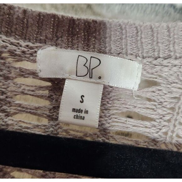 BP Tan Long Sleeved Button-Up Women's Knit Sweater Boyfriend Cardigan Size Small - Picture 9 of 11